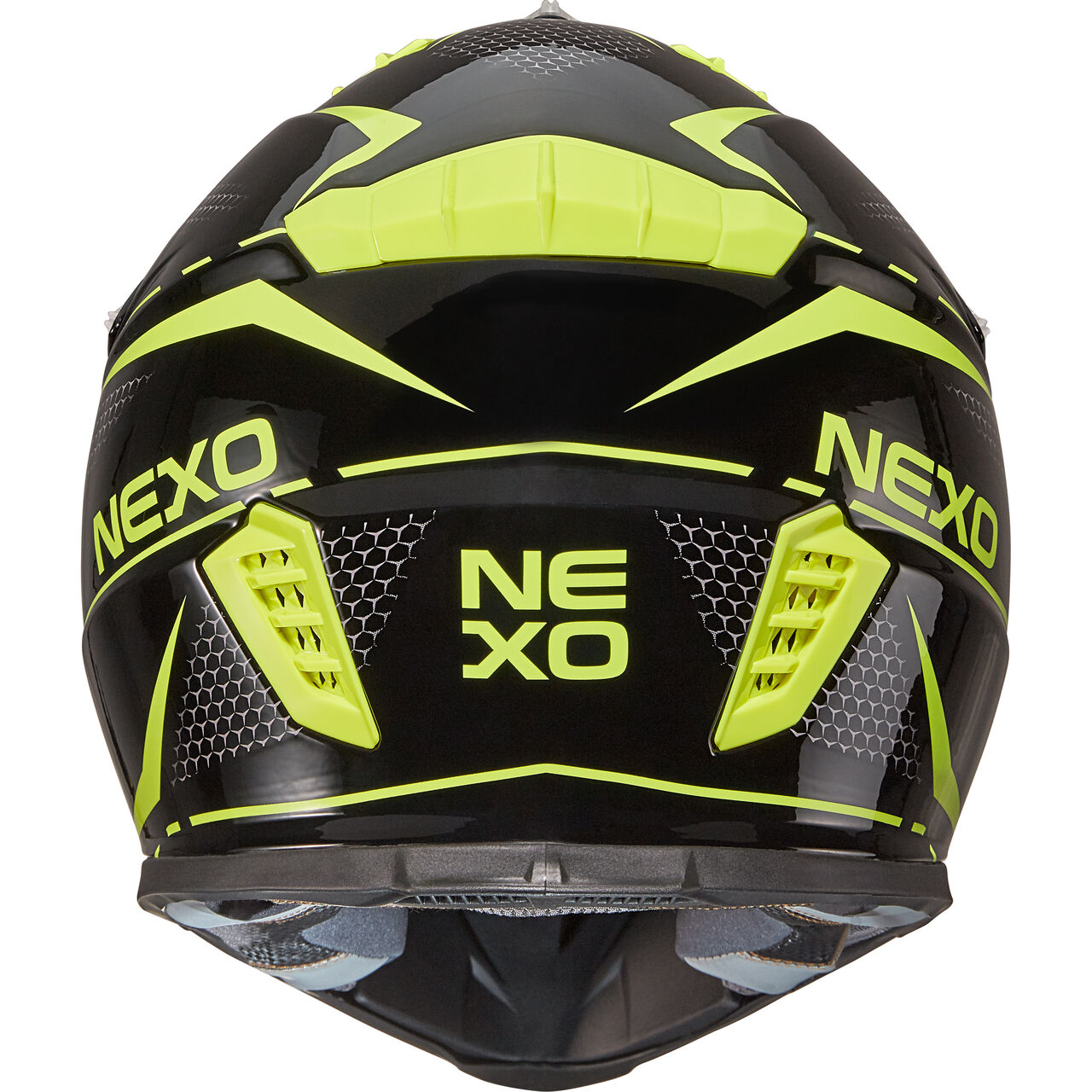 Nexo MX-Line Fiberglas Crosshelm grün Dekor #20 Crosshelm