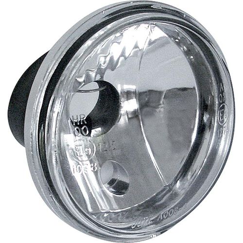 Motorcycle Headlights & Lamp Holders Shin Yo H4 Spotlight insert, clear glass Ø 90mm (3 1/2") Blue