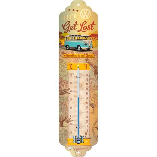 Gift Ideas Nostalgic-Art Thermometer "VW Bulli Let's get lost" Neutral