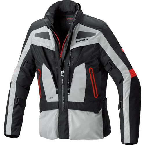 Motorcycle Textile Jackets SPIDI Voyager Evo H2Out Textile Jacket ice/red M Blue