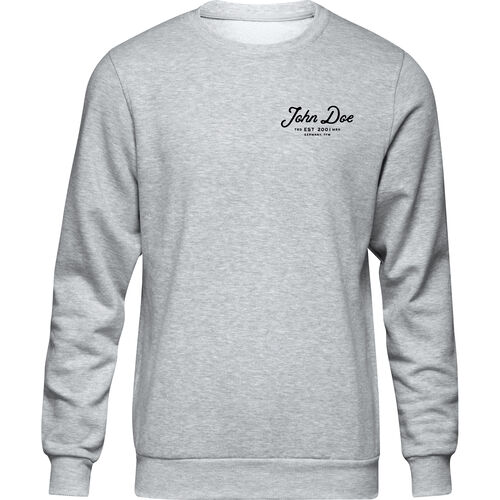 Pullover John Doe Sweater JD Lettering Grey