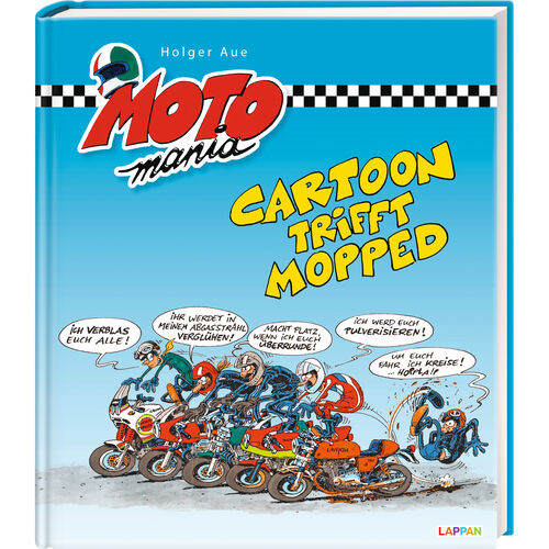 Motorrad Comics Motomania Comic "Cartoon trifft Mopped" Grün