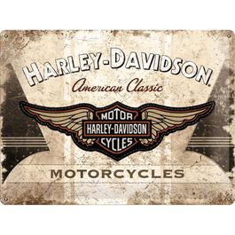Metal Postcard 30x40 "Harley-Davidson American Classic Logo"