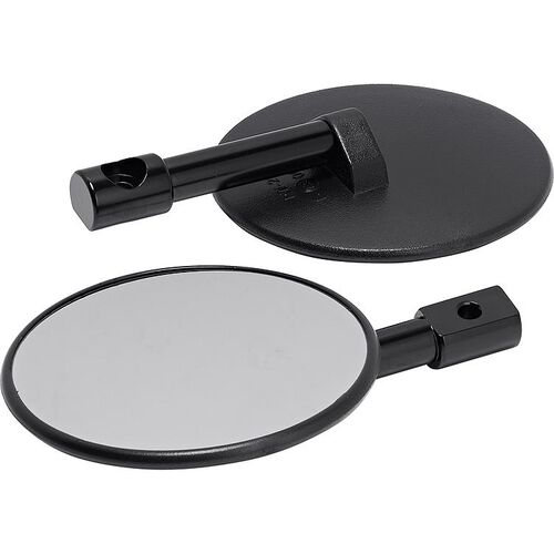 Mirrors Hashiru handlebar end mirror pair M6 ST10 Ø94mm black White