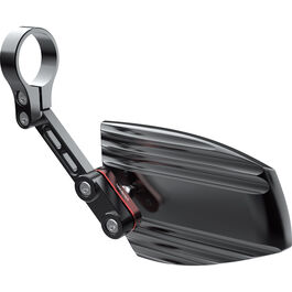 handlebar end mirror for 22/25,4/30mm Wave black/red