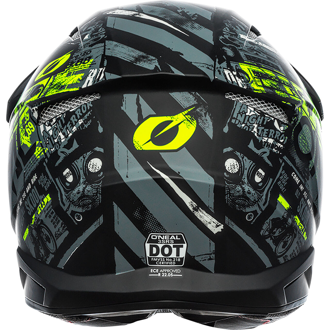 O'Neal MX 3Series Motocross Helmet Ride black/fluo yellow