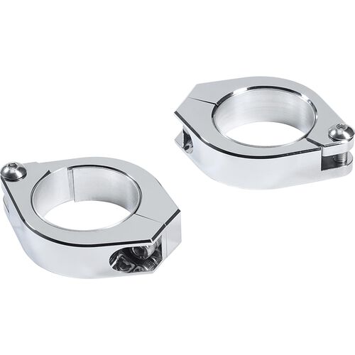 Autres pièces de montage Highsider anneau de rehausse paire alu CNC 35-37mm chrome