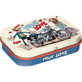 Motorrad Aufbewahrungsdosen Nostalgic-Art Pillendose MOTOmania - True Love