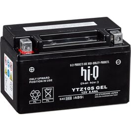 Batteries de moto Hi-Q batterie AGM Gel scellé HTZ10S, 12V, 8,6Ah Neutre