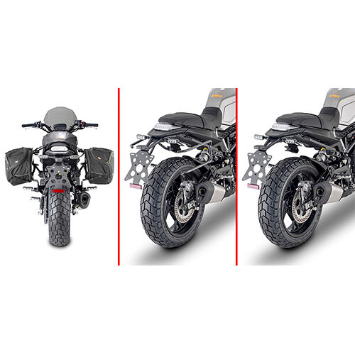Side Carriers & Bag Holders Givi Saddlebag spacer REMOVE-X removable TR8713 for Benelli Leonc Red