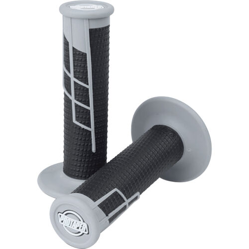 null ProTaper Clamp-On grips Half Waffle gray/black Neutral