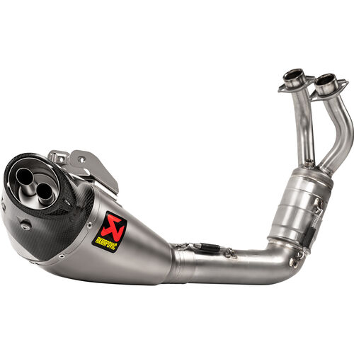 Motorcycle Exhausts & Rear Silencer Akrapovic complete exhaust system 2-1 titan for MT-07/Tracer 700 2020- Blue
