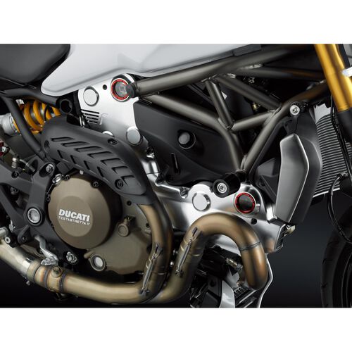 Motorrad Sturzpads & -bügel Rizoma Sturzpads B-Pro PM354A für Ducati Monster 821/1200 Blau