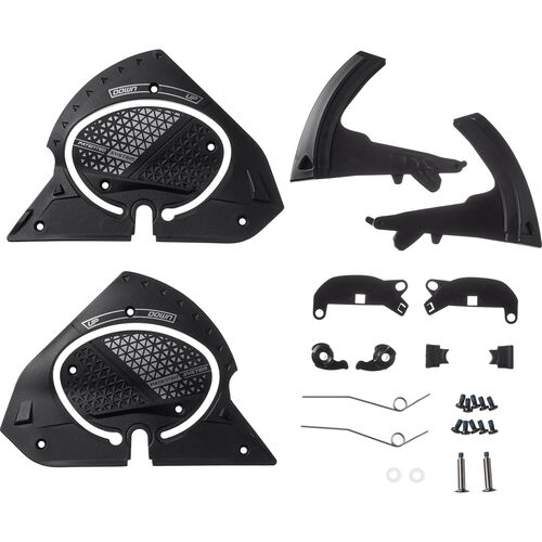 Mécanisme de visière pour casque de moto Shark helmets plaques latérales de visière  Evo-GT Neutre