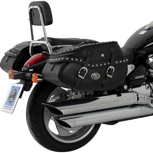 Motorrad Satteltaschen Hepco & Becker Ledersatteltaschenpaar Buffalo Big Custom 54 Liter Stauraum Neutral