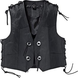 Concho leather vest 1.0 noir
