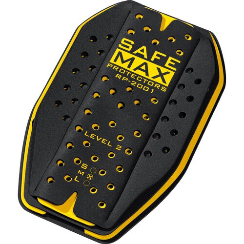 Protections dorsales de moto Safe Max Insert de protection dorsale RP-2001, 4 couches, jaune M