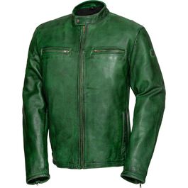 Retro style leather jacket 5.0 green