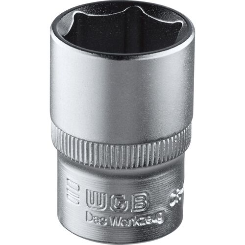 Screwdrivers & Bits WGB 12,5mm (1/2") hexagon socket wrench insert SW15  22x38mm Red