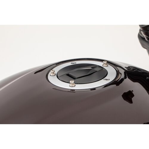 Motorcycle Tank Bags - Quicklock Shad Pin System tankring adapter X014PS KW1 for Kawasaki Red