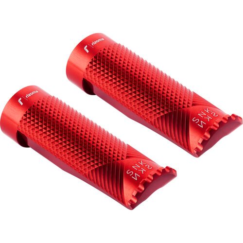 Motorcycle Footrests & Foot Levers Rizoma footpegs Ø18mm Snake without adapter joints!! PE615R red Blue