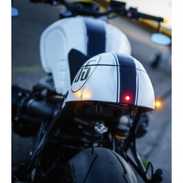 Motorrad Rücklichter & Reflektoren Kellermann LED Brems-/Rücklicht M5 Atto® RB vertikal chrom klarglas Blau