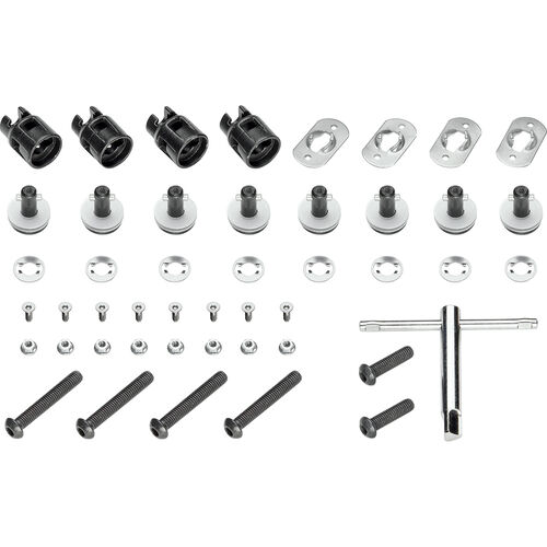 Tension Belts & Accessories Givi Rapid quick release conversion kit for side carriers 12RKIT Grey