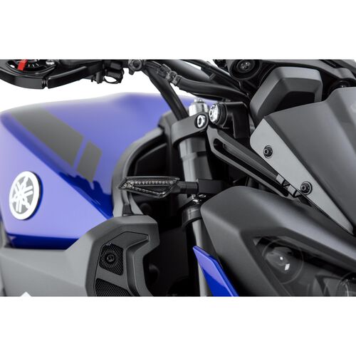 Motorcycle LED Indicators Chaft LED indicator pair M8 Shelter black/smoked glass Neutral