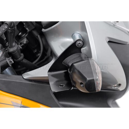 Motorrad Scheinwerfer & Lampenhalter SW-MOTECH Hawk Scheinwerferhaltesatz für Honda XLV 700 Transalp Schwarz