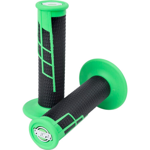null ProTaper Clamp-On grips Half Waffle neon green/black Neutral