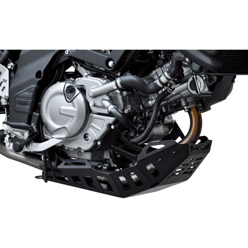 Crash-pads & pare-carters pour moto Zieger protection du moteur alu noir pour DL 650 V-Strom /XT 2011- Neutre