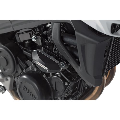 Motorcycle Crash Pads & Bars SW-MOTECH frame sliders for BMW F 800 R 2015-2019 Grey