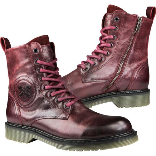 Motorcycle Shoes & Boots Chopper & Cruiser John Doe Sixty Lady Boots red 41