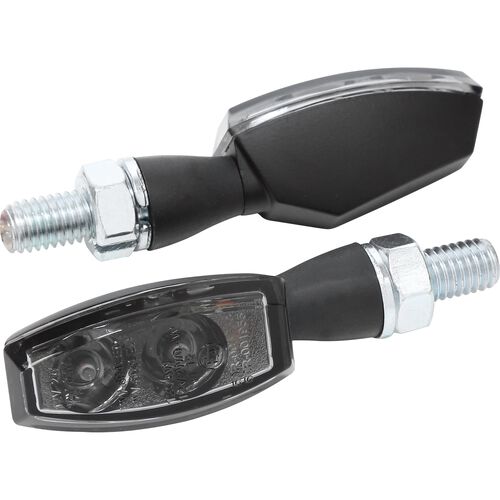 Motorrad Rücklichter & Reflektoren Highsider LED Rücklicht-/Blinkerpaar BLAZE M8 schwarz, getöntes Glas