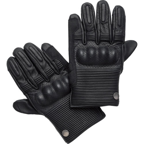 Motorcycle Gloves Chopper & Cruiser Replay Rider Leather Glove short Black