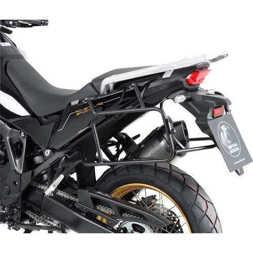 Supports latéraux & supports de sacoches Hepco & Becker flanc valise support noir pour Honda CRF 1100 AT Adventure S Gris
