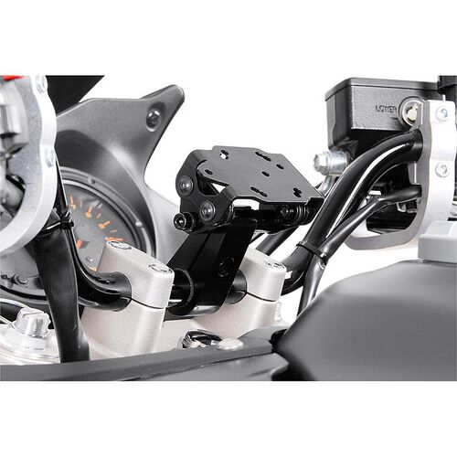 Motorrad Navi- & Smartphonehalter SW-MOTECH GPS Nonshock Rohrlenkerhalter schwarz  für 22 mm Rohrlenker