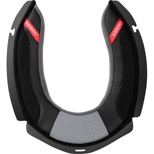 neck pad full- face helmet fibre glass tour comfort black/grey/red