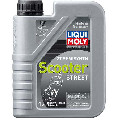 Motorcycle 2-Stroke-Oil Liqui Moly Motorbike 2T Semisynth Scooter Street 1 liter Neutral