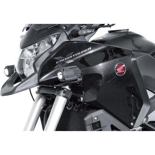 Motorrad Scheinwerfer & Lampenhalter SW-MOTECH Hawk Scheinwerferhaltesatz für Honda VFR 1200 X Crosstourer Schwarz