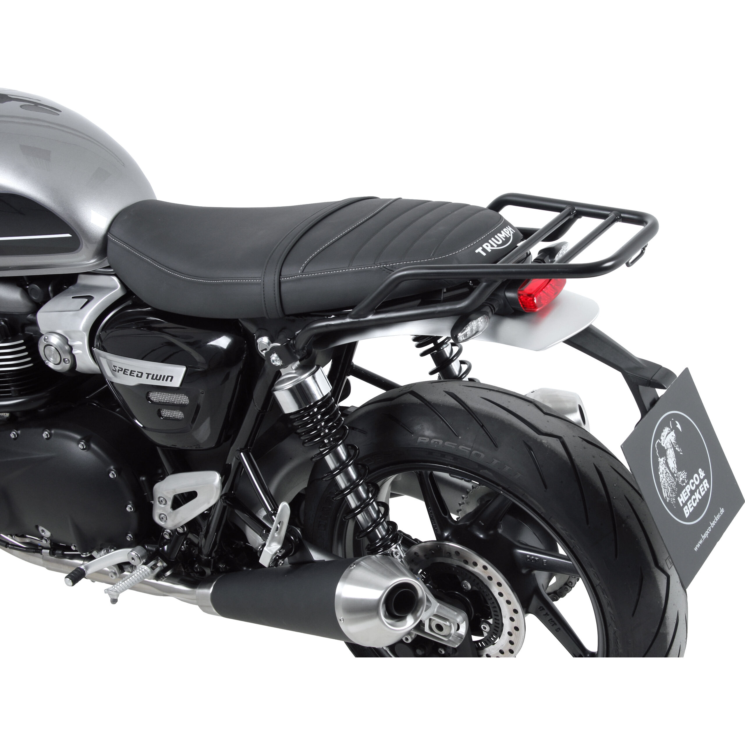 Becker Triumph Street Twin 2016 TOP BOX AND RACK BY HEPCO AND BECKER 