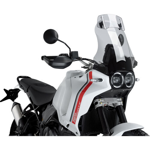Windshields & Screens Puig Touring windshield with Visor tinted for Ducati DesertX Neutral