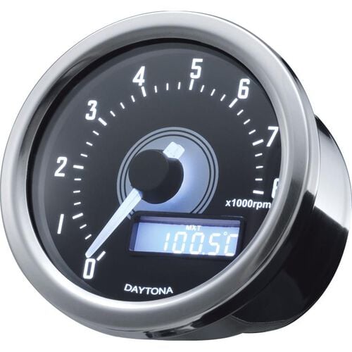 Daytona tachometer Velona Ø60mm white up to 8000 RPM