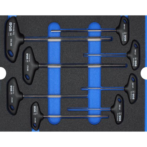 Screwdrivers & Bits WGB MES blue Exagon socket screwdriver set T-handle 8 pieces Orange