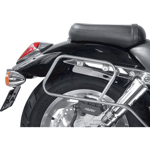 Supports latéraux & supports de sacoches Hepco & Becker support sacoche  chrome pour Honda VTX 1800 Noir