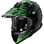 Nexo MX-Line fibre glass cross helmet Motocross Helmet grün Dekor