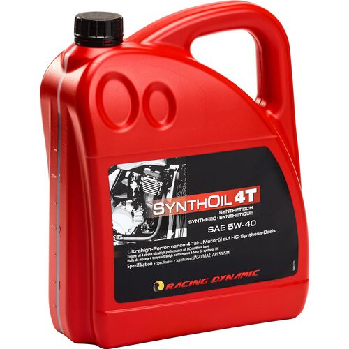 Motorcycle Engine Oil Racing Dynamic engine oil SAE 5W-40 synthetic 4000 ml Neutral