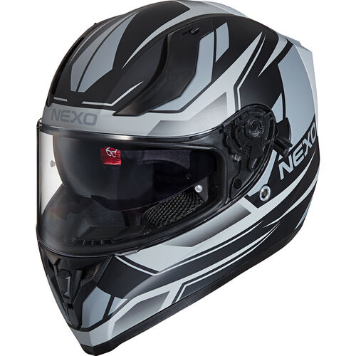Full Face Helmets Nexo Full Face helmet Sport II Silver Design #20 XL Grey