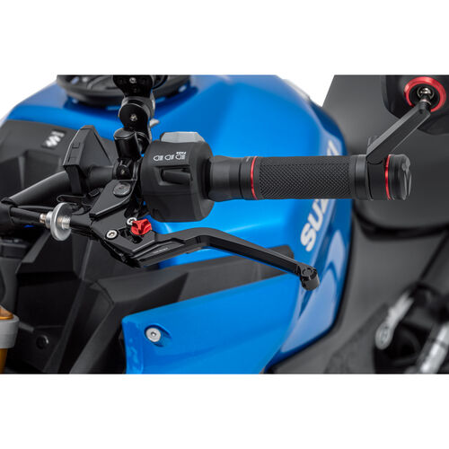 Motorrad Kupplungshebel Highsider Kupplungshebel einstellbar L19 für Suzuki Blau