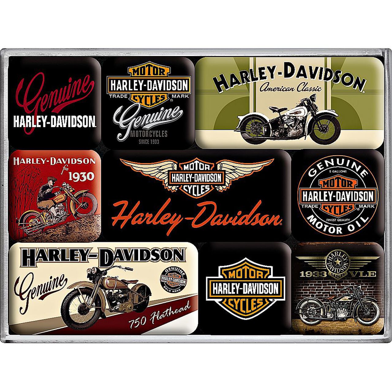 Nostalgic Art Magnet Set Harley Davidson Bikes For Eur 7 99 Polo Motorrad